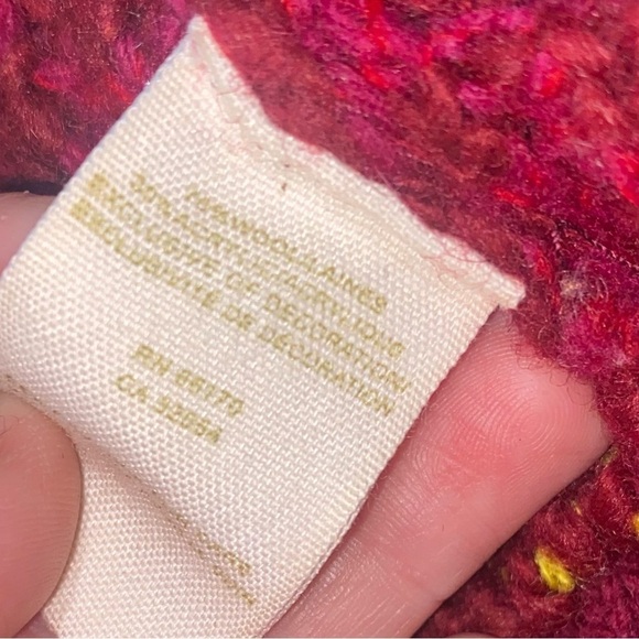 NWOT 100%WOOL FREE PEOPLE ZIP KNIT CARDIGAN BURGUNDY RED TRENDING WE THE FREE - Picture 4 of 8